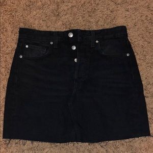 Black h&m jean skirt size 6 worn once